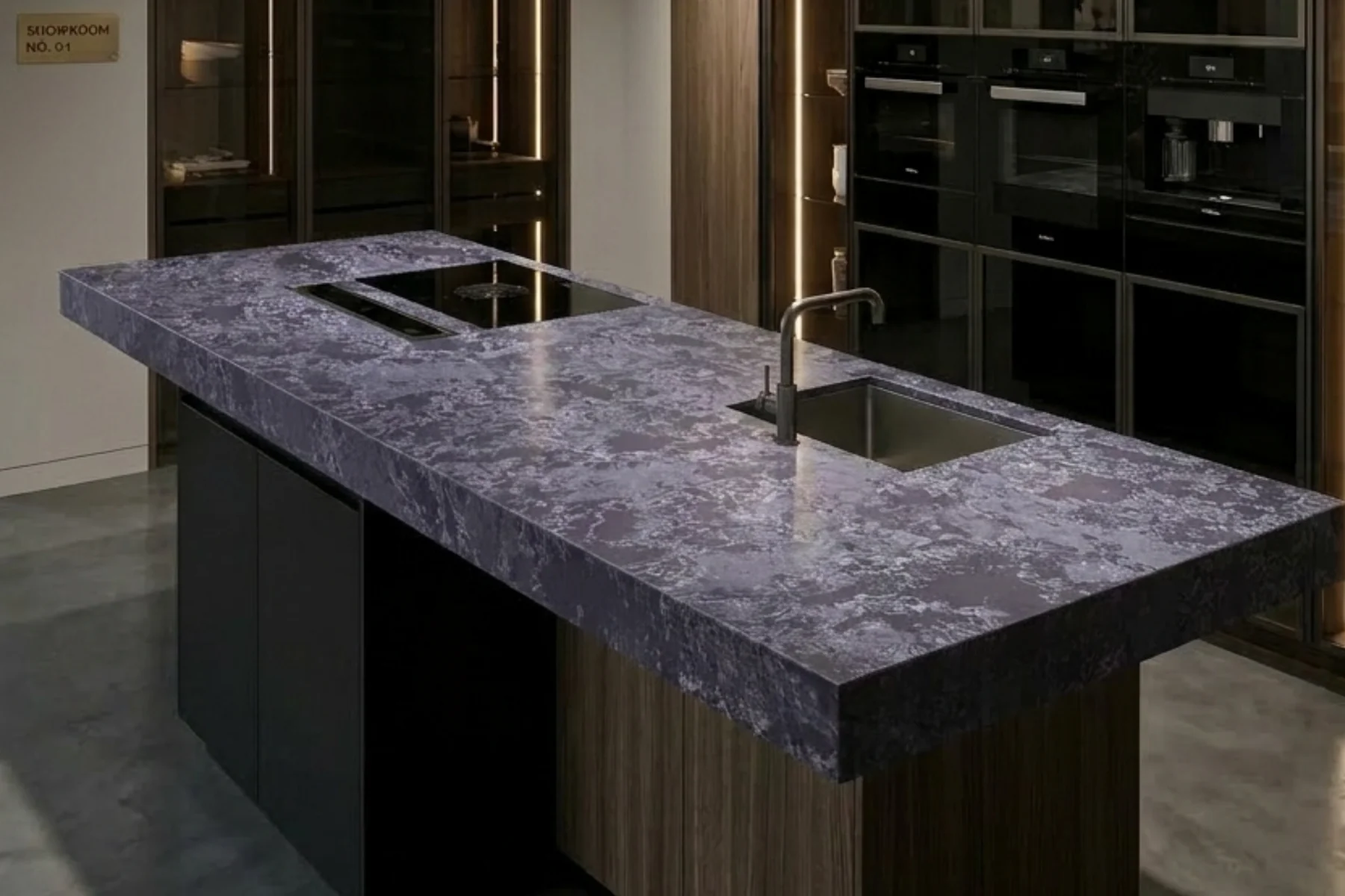 Amethyst in kitchen