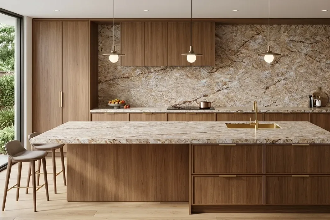 Brazilian Gold in kitchen