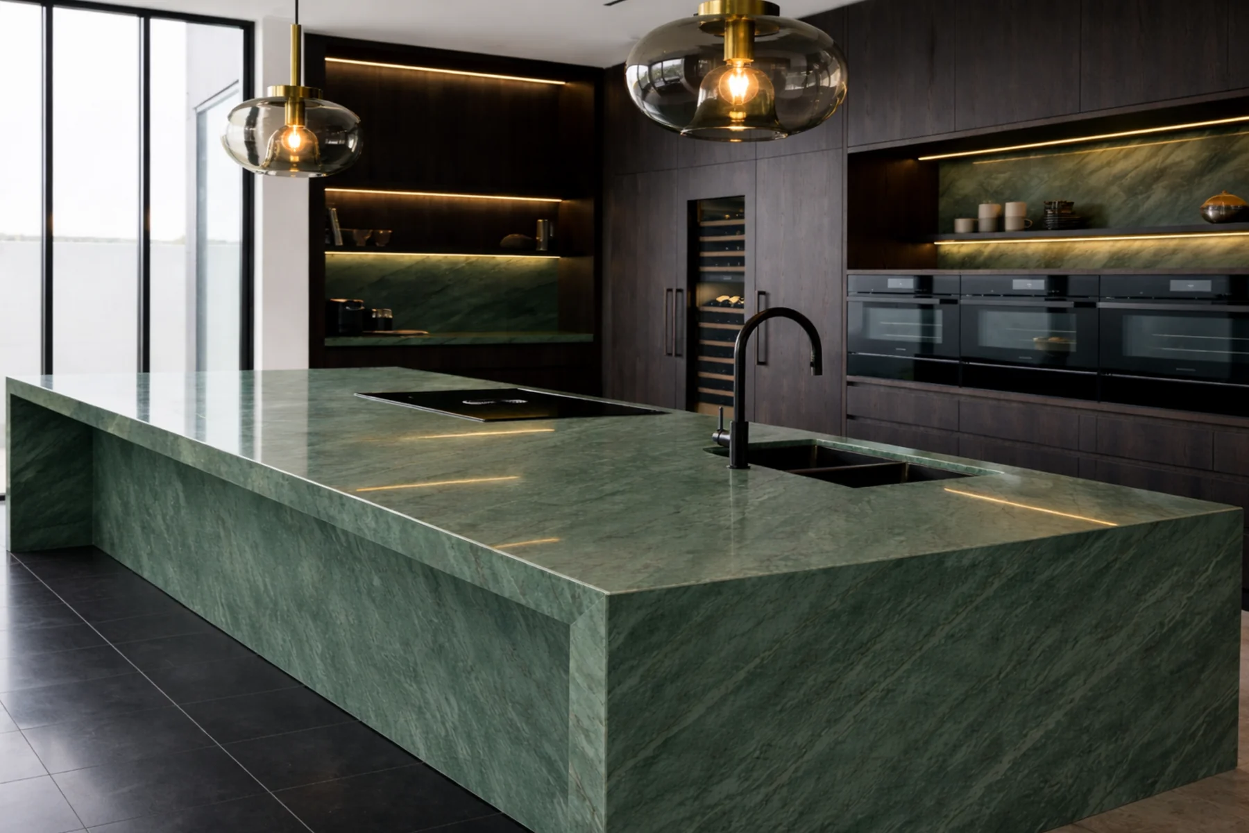 Phantom Jade in kitchen